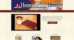 Desktop Screenshot of homeschoolingbible.com