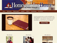 Tablet Screenshot of homeschoolingbible.com